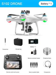 Das 2025 neue Modell S102 Drohnen-Set für Luftaufnahmen ist mit einer 4,3-Zoll-Bildschirm-Fernbedienung ausgestattet und verfügt über einen leistungsstarken windfesten bürstenlosen Motor, hochauflösende Dual-Kameras, ein optisches Flusssuspensionssystem/optische Flusssuspension/intelligente Hinderniserkennung/Einknopf-Abstieg/Rolle. Es eignet sich für Innen-/Außen-/Party-Unterhaltungsinteraktive Spielzeuge.
