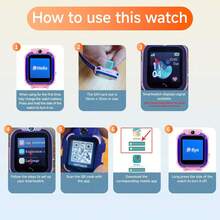 Mejor regalo 2025, Reloj inteligente para niños con función de posicionamiento y seguimiento, llamada, cámara frontal, grabación de álbumes, notificación de tono de llamada, buscador de dispositivos, correa cómoda, múltiples opciones de color, buscador de teléfono - Multicolor - Ver 11