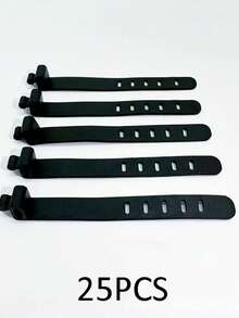 5-Hole Silicone Cable Organizer Box: Keeps Earphones, Chargers And Data Cables Neatly Stored And Easily Accessible! Reusable Silicone Cable Organizer For Storing And Managing Wires, With Straps And Multi-Functional Clips, Suitable For Food Preservation And Keeping Earphone Cords Tidy. (Random Color)