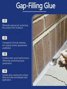 jakehoe 100g Sellador anti-grietas - Sellador impermeable anti-grietas, anti-congelación, resistente al calor, anti-moho, anti-corrosión y de color ajustable, adecuado para azulejos cerámicos, piscinas, estructuras de madera, terrazas de piedra, piscinas de hormigón y otras áreas agrietadas. Se puede usar como regalo de carnaval.