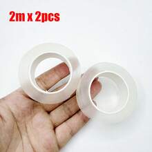 2 Peças Fita Dupla Face Nano de Alta Resistência - Reutilizável, Sem Rastros e Lavável - Tiras Adesivas Fortes para Uso Doméstico, Escritório e Carro 1m/2m/3m/5m Decoração Doméstica, Banheiro, Decoração de Outono, De Volta às Aulas