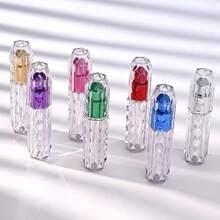 1/2pcs Perfume Spray Bottle, Portable Transparent Spray Bottle, With Diamond Pattern Design - Visible Liquid Level, Leak Proof Fine Mist To Fluid Spray Nozzle, Durable Acrylic For Perfume, Essential Oil, Skin Care, Travel And Home Use, Perfume Bottle, Skin Care Container, Fashion Dispenser, High-Quality Nozzle, Can Fill Container Perfume Bottle - Multicolor - View 2