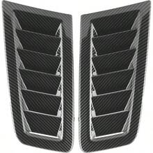 2 Piezas de Palas de Entrada de Flujo de Aire Decorativas para Coche, Estilo de Coche, Pala de Entrada de Flujo de Aire, Cubierta de cap de Ventilacin de cap Embellecedor Fibra de carbon - inicial - Ver 2