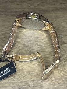Original Waterproof Men's And Women's Watch, Gold Stainless Steel Watch - 金色 - 查看 4