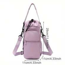 Crossbody Water Bottle Bag - Multi-Pocket Design, Hands-Free Phone Holder, Adjustable Strap, Soft Color Tones - Compact Storage Bag For Fitness, Travel, Hiking, Ideal Gift For Outdoor Enthusiasts, Multifunctional Water Bottle Backpack, Durable Material, Suitable For Christmas And Thanksgiving Gifts - Winter Boots - Christmas Gifts