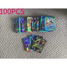 100 Pieces Mylar Bags, 3.5g Mylar Bags, Plastic Bags, Reusable Zipper Bags, Candy Bags, Gummy Bags, Casual Bags, Storage Bags For Event Parties, Great For Packaging Fun Props - 10 Random Styles Assorted Pack