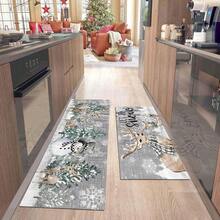 1 buc. Covoraș de Crăciun, covoraș de drenaj durabil pentru bucătărie, sufragerie, intrare, balcon, decor pentru casă, antiderapant, potrivit pentru cafenea, bar, vacanță, petrecere, dormitor, baie