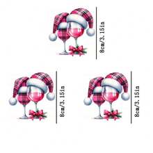 1 pièce/2 pièces/3 pièces Autocollants de transfert de chaleur pour tasse de Noël, Décalcomanies de presse à chaud DIY, Plastique durable pour la confection de t-shirts, la décoration de coussins, Autocollants vinyle lavables multicolores - Applicable sur les sacs à dos, les coussins, les pantalons, les housses de canapé, de haute qualité et résistant à la décoloration