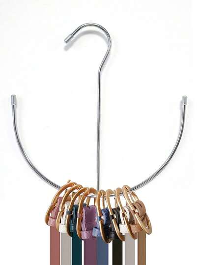 1 Stück U-förmiger multifunktionaler Gürtelhalter, Edelstahl massiv beschichteter Organizer für Gürtel, Krawatten, Schals