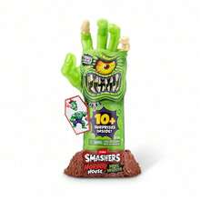 ZURU ZURU Licensed Smashers Horror House - 11-elementowy zestaw Mystery Toy Box 26,5 cm z dłonią potwora | Zbuduj 4 losowe potwory | Zestaw przygodowy dla dzieci na prezent