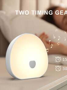 1pc LED White Noise Night Light, RGB Sleep Night Lamp With Natural Sound Effects, Color Changing, Sleep Timer And USB Charging, Soothing White Noise Generator To Improve Sleep And Relaxation