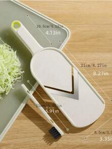 1 件多功能蔬菜切片机，用于切沙拉、卷心菜、胡萝卜、萝卜、黄瓜、卷心菜切片机、紫甘蓝、圆形卷心菜刮刀，用于切沙拉蔬菜，超细切片机，万圣节礼物，圣诞节，情人节 - 彩色 - 查看 6