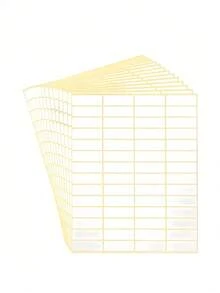 白色姓名标签，书写标签贴纸，空白储物容器贴纸，适用于罐子、文件夹、学校/办公室、厨房等，用于整理收纳，哑光白色标签贴纸，0.51x1.5英寸，自粘式，适合返校季、学习用品、感恩节、圣诞节、沙特国庆日等场合，也可作为送给女性的礼物，适用于剪贴簿、趣味贴纸、笔记本电脑贴纸、Kindle手机贴纸等。 - 均碼 - 查看 3