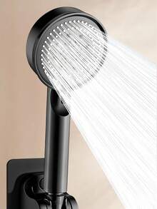 5 Modes Shower Head, High Pressure Adjustable Water-Saving Shower Head, Bathroom Accessories - Black - View 7