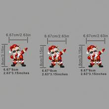 3 قطع/3 قطع/4 قطع من ملصقات الملابس بتصميم بابا نويل قابلة للغسيل، ملصقات نقل الحرارة للتي شيرتات النساء/الرجال، الحقائب الظهرية، الوسائد، الشارات الزخرفية، الملصقات، قبعات البيسبول، الحقائب الظهرية، وغيرها