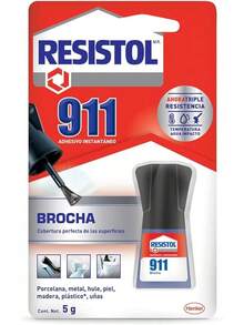 Borcha 911 Pegamento Instantáneo Fuerte Adhesión Reparación Materiales 1x5gr - Brocha - Ver 9