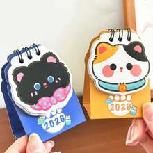 The 2026 Cat-Themed DouDou Desk Calendar Is A Cute And Adorable Check-In Record Item With A Cartoon Self-Discipline Mini Calendar