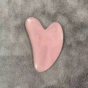 1pc Natural Resin Gua Sha Massage Tool, Suitable For Face, Neck, Back And Full Body Massage, Cleaning Tool