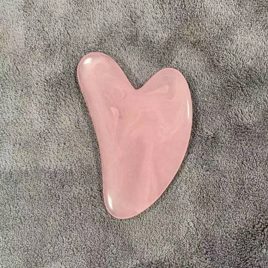 1pc Natural Resin Gua Sha Massage Tool, Suitable For Face, Neck, Back And Full Body Massage, Cleaning Tool