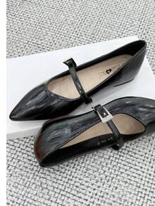 Sandalias planas de mujer con decoración de strass y hebilla, estilo de resort de moda