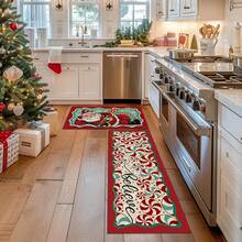 1 pièce Paillasson de Noël, tapis de drainage pour cuisine, salon, entrée, balcon, décoration de maison, antidérapant, convient pour café, bar, vacances, fête, chambre, salle de bain
