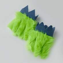 Women's Pebbles Costume Fashionable Furry Crop Tank Tops With Shorts And Wristbands Halloween Cosplay Outfits