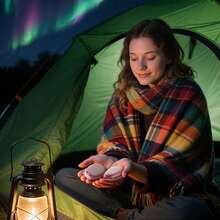 2 包可充电暖手宝，带 2000mAh*2 电池的电动暖手宝，磁性口袋加热器，便携式，适合户外/露营，适合孩子、妻子和朋友的可爱礼物