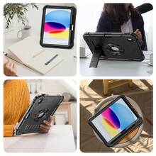 1pc Stock Case Compatible With IPad 10th Generation IPad (A16) 11 Inch 11th Generation 2025, Heavy Duty Military Grade Shockproof Silicone PC Rugged Protective 10.9'' Cover With Built-In Stand For IPad (A16) 11 Inch 11th Generation 2025 Tablet Case