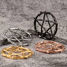 1PC Fashion Pentagram Wreath Stainless Steel Plugs Ear Weight Gauges Tunnels Piercing Expander Stretchers Body Jewelry - Star - View 8