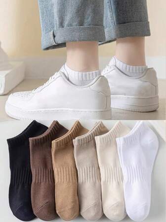 1/6/10/12/15 Pairs Women Ankle Socks, Soft Breathable & Lightweight All-Match Short Socks, Sports Running Hiking, Women's Stockings & Hosiery Travel Essential Perfect Gifts For Spring, Summer, Autumn & Winter Warm Hiking, Back To School, Halloween & Christmas Xmas