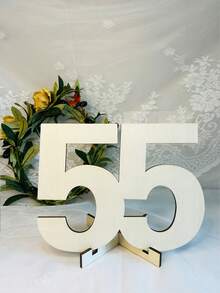 1 Handmade Wooden Digital Greeting Card With Sturdy Base -18 Years Old, 20 Years Old, 30 Years Old, 40 Years Old, 50 Years Old, 60 Years Old Milestone Birthday And Anniversary Message Book - With Blessings