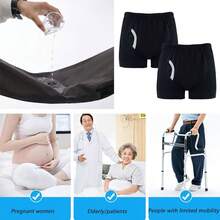 1pc Reusable Adult Cloth Diaper - Heavy Flow 4-Layer Crotch Design, Breathable Silk-Like Fabric, 4-Corner Design, Soft & Comfortable, Unisex, 4 Color Options, Reusable Diaper