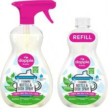 Dapple Baby Bottle &Amp; Dish Foaming Power Spray, Hypoallergenic Dish Soap For Baby Bottles, Powered By Plants, Fragrance Free, 16.9 Fl Oz (Pack Of 2) - ColorC - 查看 1