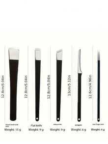 Set de 5 piezas de pedicura de acero inoxidable premium - Incluye removedor de callosidades, cortaúñas para uñas encarnadas, empujador de cutículas y lima de uñas, para pies suaves