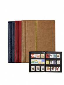 Small Stamp Collecting Album,Generic Themed Stamps Collection And Protection,Enhance Your Philatelic Collection With Postmarked Stamps In A Compact And Elegant Album,Perfect For Stamps Storage And Display,Collector's Gift With Organized Page Layout - Multicolor - View 4