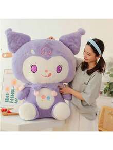 Sanrio Kuromi 毛绒玩具娃娃填充动物枕头，生日礼物，圣诞派对礼物，家居装饰，紫色 - 紫色 - 查看 3