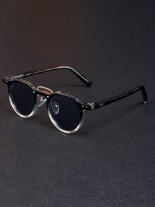 1 Kính thời trang gọng nhỏ hình bầu dục cổ điển, kính mắt cao cấp sang trọng phong cách đường phố dự tiệc cá nhân hóa Punk dành cho cả nam và nữ - Nhiều màu - Xem 4