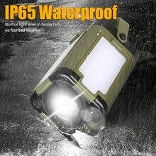 1PC Solar Outdoor Portable Camping Light Solar Charging Foldable Power Bank Intelligent Display Portable Hanging Tent Light, Camping Equipment - Multicolor - View 9