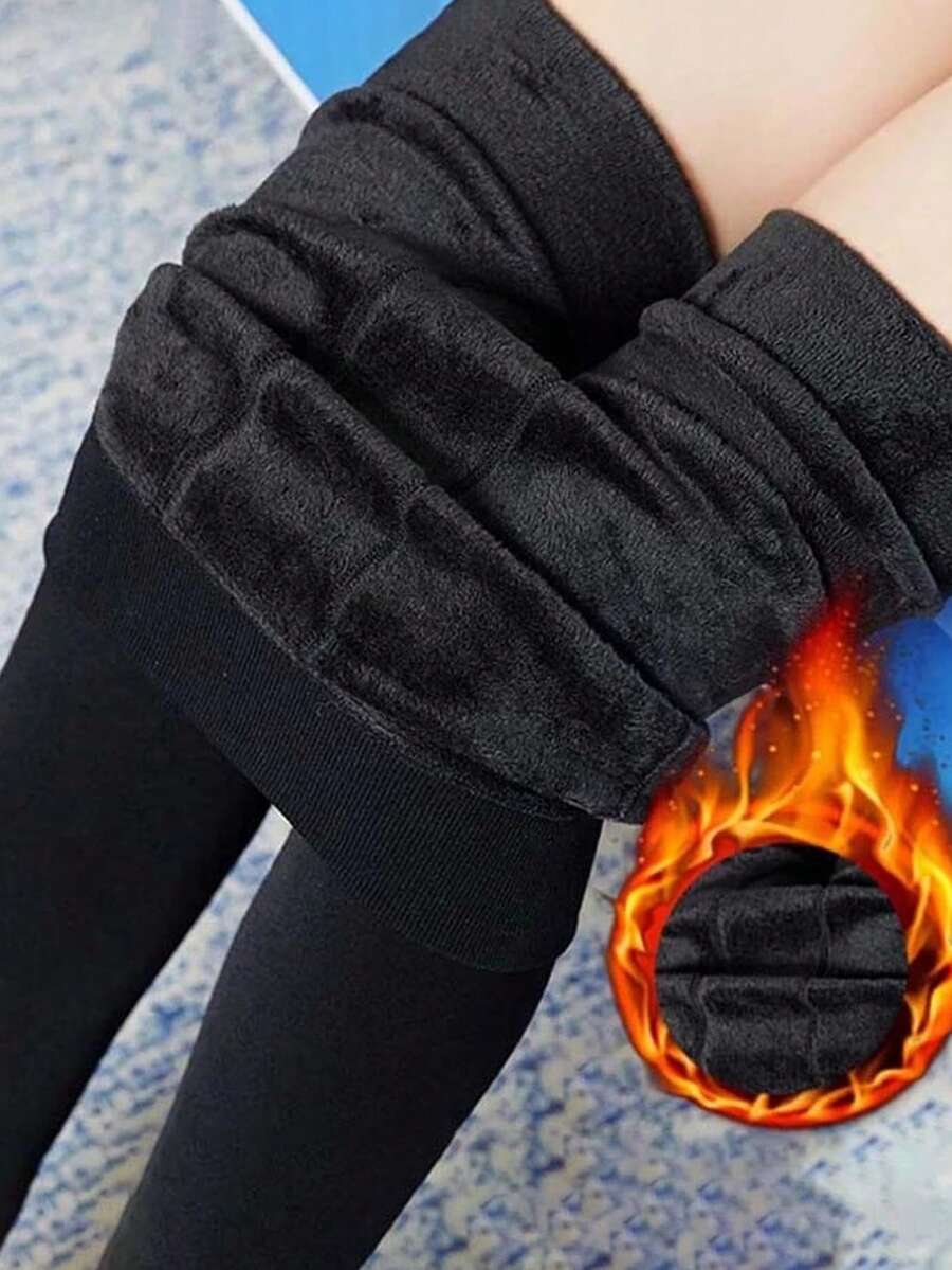 女士裤子冬季运动紧身裤打底裤女保暖冬季羊毛绒保暖瑜伽裤女士运动紧身裤女冬季连体裤袜子