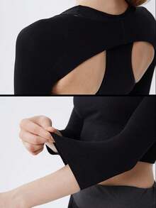 Women's Arm Shaping Compression Sleeve, Comfortable Breathable UV Protection, Women's Cooling Shawl - Yellow - View 10