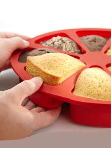 1pc Silicone Triangle Cake Mold,Silicone Triangle Cake Pan, 8 Cavity Pizza Scone Mold,Silicone Scone Pan,Non-Stick Cake Baking Mold,DIY Cake Baking Mold,Baking Products,Kitchen Tools,Home Gifts,Beginner's Items