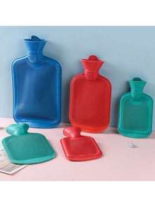 橡胶注水热水袋防爆暖水袋毛绒内衬冬季防烫伤暖身器