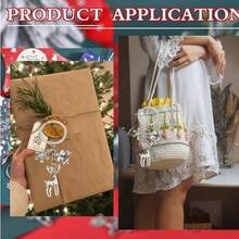 16/31 Pieces -5/10 Sets - Christmas Snowflake Deer Domestication Bell/Winter Snowflake Keychain, Suitable For Birthday Gifts, Party Gifts, Wedding Gifts, Christmas Decoration Gifts/Winter Party Decoration Keychain Gift Pack, The Best Choice For Christmas, Party Souvenirs, Baptism Souvenirs, First Sacrament Souvenirs - Multicolor - View 4