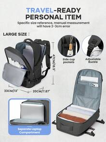 Mochila de viaje para mujer, cumple con los estándares de equipaje de mano de aerolíneas, mochila de viaje de negocios, mochila de equipaje estudiantil, mochila de senderismo, mochila impermeable para artículos personales, mochila de gran capacidad, adecuada para trabajo, viajes de negocios, vacaciones, actividades universitarias al aire libre, un regalo ideal para mamá, hija, amigos - Multicolor - Ver 14