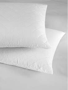 Lovella Paris Quilted Pillow 50x70 Cm | Soft & Supportive Sleep - White - View 3