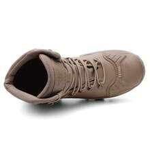 Bota Masculina Cano Longo Coturno CatPro Original Couro Emborrachado Militar Sola Antiderrapante Microexpandido Reforçado Trilha Com C.A - Marrom Claro - Visão 7