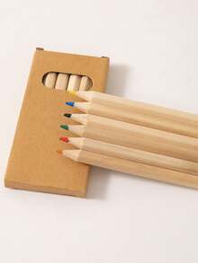 10pcs/15pcs/20pcs Mini Colored Pencils 3.5 Inch, Portable Short Thick 6 Different Colors Pencils Wholesale, Pre-Sharpened Colored Pencils For Drawing, Classroom, School Supplies[Reference Photo 7] - Multicolor - View 3