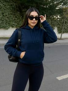 Women Sweatshirts - Navy Blue - View 2
