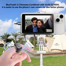 多功能手机指环遥控器，无线演示遥控器，兼容平板电脑、安卓系统，可充电，带翻页功能