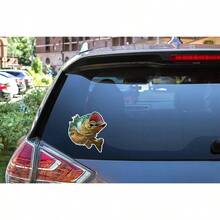 Pegatina de pescado de lubina, pegatina para parachoques de pesca, coche, SUV, camin, barco, RV, barco, caja de aparejos de caa, 6 pulgadas - Calidoscópico - Ver 2